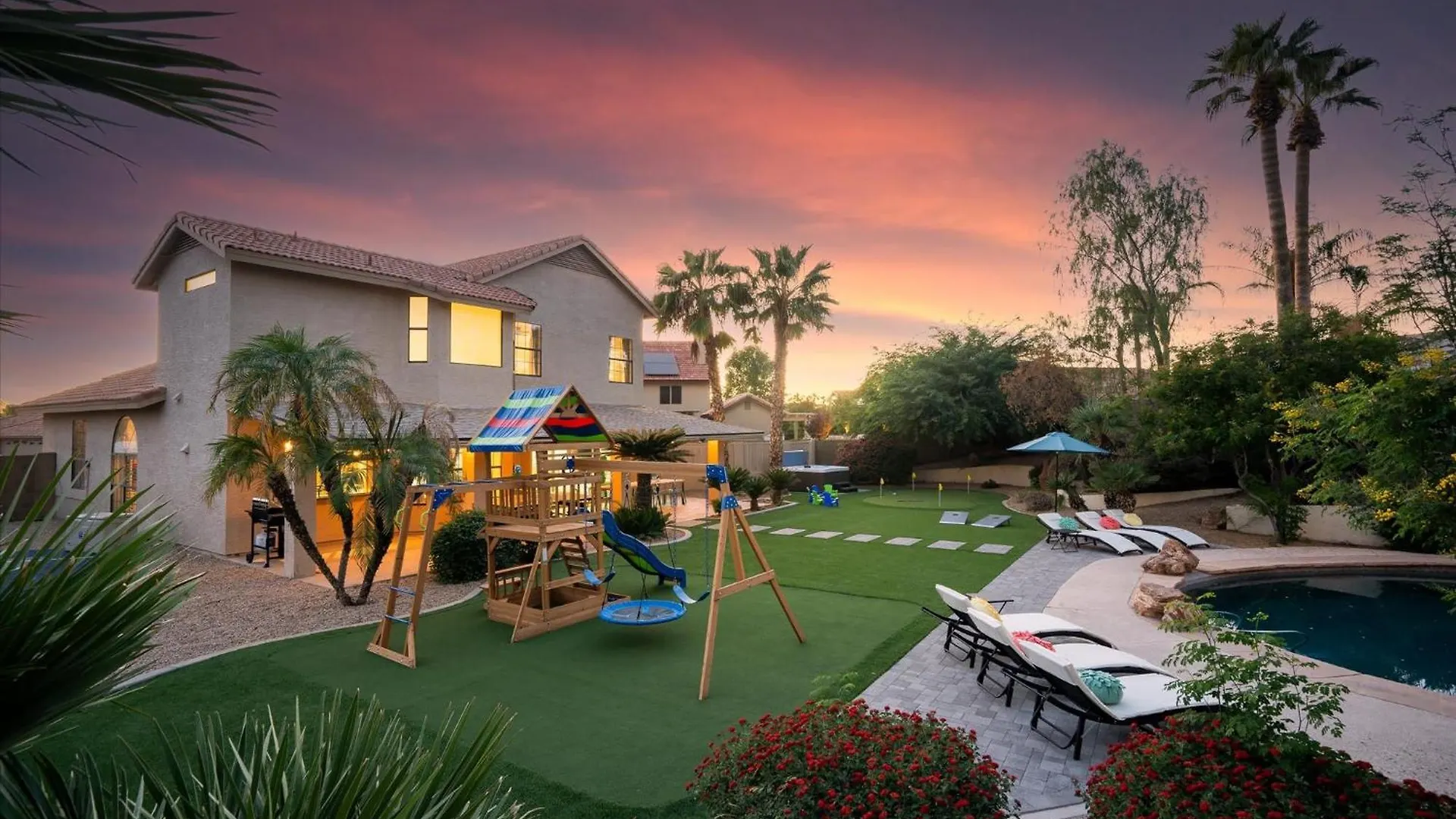 Private Pickleball Resort Spa Pool & Playground Phoenix
